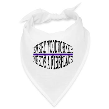 best mason carpenter jokes tshirts plumber logging - Bandana - Weiß - Vorne