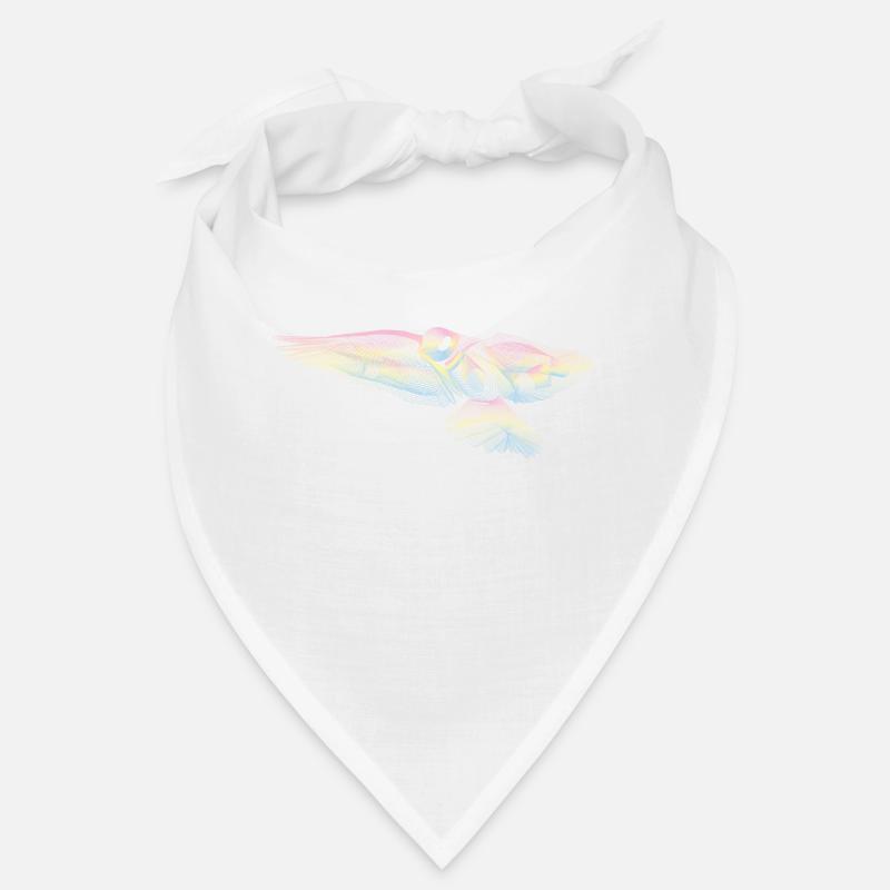 Vogel - Bandana - Weiß