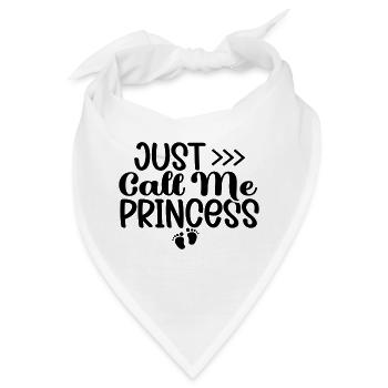 Just Call Me Princess - Bandana - Weiß - Vorne