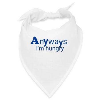 Immer Hungrig - Bandana - Weiß - Vorne