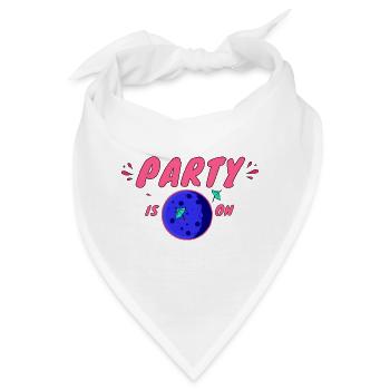 Partystandort - Bandana - Weiß - Vorne