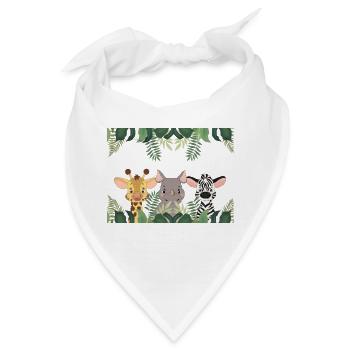 Wildtiere - Bandana - Weiß - Vorne