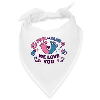 Schwangerschaftskleidung Schwanger Mama Babybauch - Bandana - Weiß - Vorne