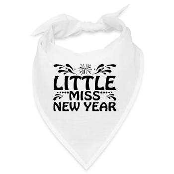 Little Miss New Year - Bandana - Weiß - Vorne