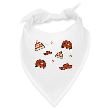 Rote Mützen - Hut lover - Bandana - Weiß - Vorne