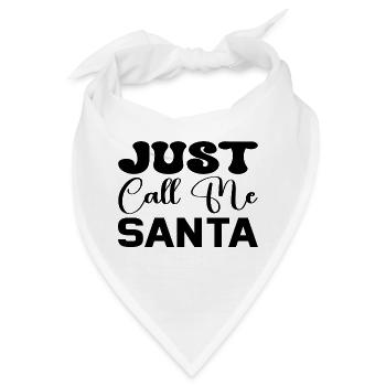 Just call me Santa - Bandana - Weiß - Vorne