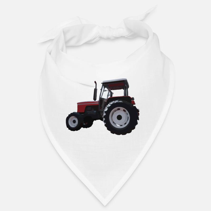 Roter Traktor Illustration Kinder Geschenkidee Bandana