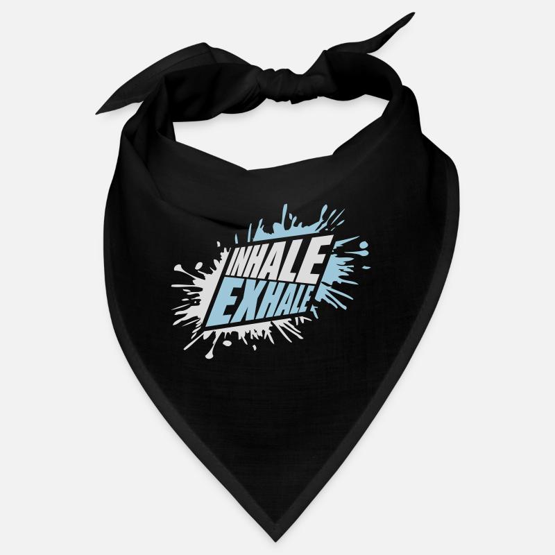 inhale exhale yoga quote Bandana