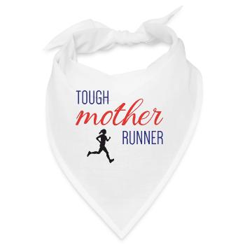 Tough Mother Runner - Bandana - Weiß - Vorne