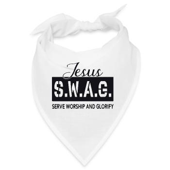 Jesus Swag - Bandana - Weiß - Vorne