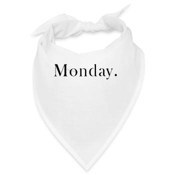 Montag - Bandana - Weiß - Vorne