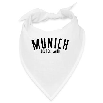 München Deutschland - Bandana - Weiß - Vorne