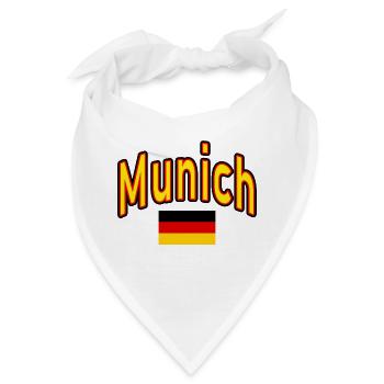 Munich münchen deutschland flagge - Bandana - Weiß - Vorne