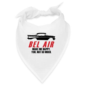 BEL AIR MACHEN MICH GLÜCKLICH DICH NICHT SO SEHR - Bandana - Weiß - Vorne