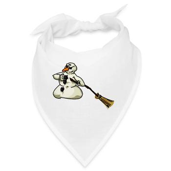 mad snowman - Bandana - Weiß - Vorne