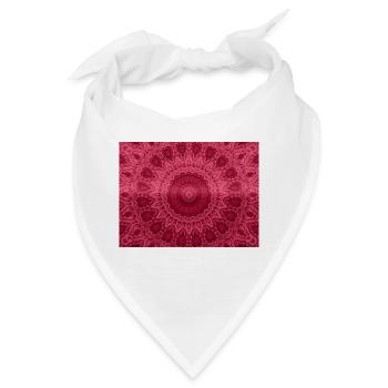 Mandala - Viva Magenta - Bandana - Weiß - Vorne