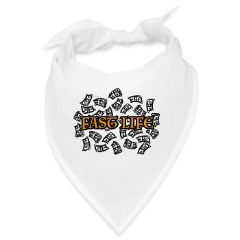 Fast Life - Bandana - Weiß - Vorne