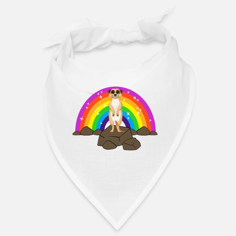 Kidcore Regenbogen Erdmännchen Steine Geschenk Bandana