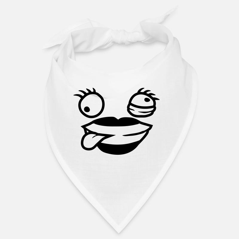 Comic Face Crazy Woman Bandana