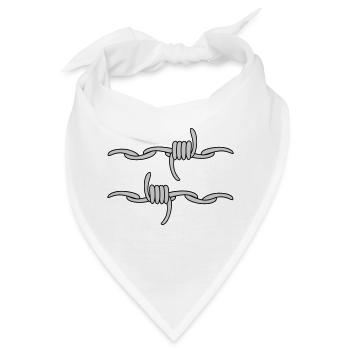 Stacheldraht - Bandana - Weiß - Vorne
