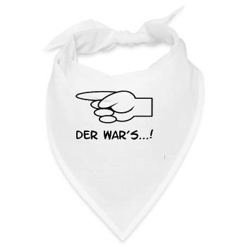 DER war's...! - Bandana - Weiß - Vorne