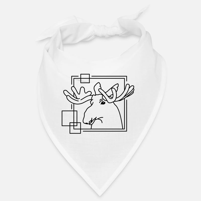 Orignal en forme géométrique - Conception d’art au trait Bandana