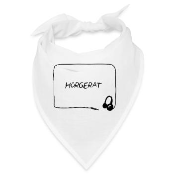 HÖRGERÄT Headphones Auriculares Headset!! - Bandana - Weiß - Vorne
