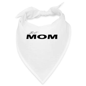Best Mom black - Bandana - Weiß - Vorne