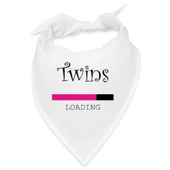Schwangerschaft Babyparty Babyshower Boy Girl - Bandana - Weiß - Vorne