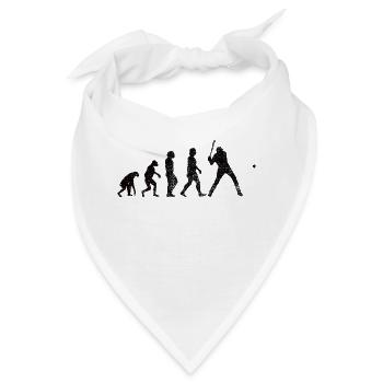 Baseball Baseballspieler Baseballteam Baseballer - Bandana - Weiß - Vorne