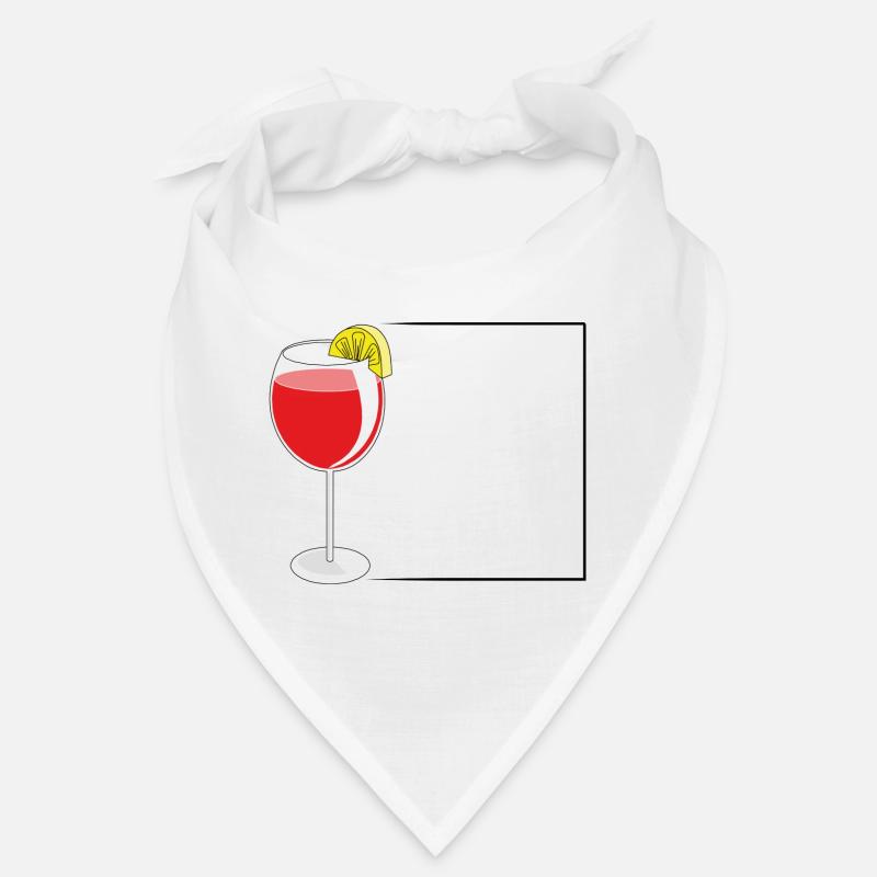 Glas avec apéro dans un cadre Bandana