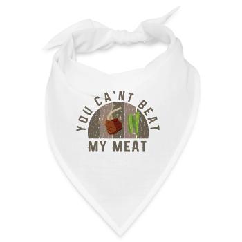 Lustiger Grill-Spruch I Grillen Motiv - Bandana - Weiß - Vorne