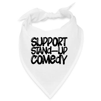Support Stand Up Comedy - Bandana - Weiß - Vorne