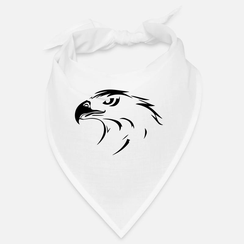 Eagle head in profile on one side Bandana