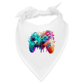 Neon Gaming Controller / Kontroller - Bandana - Weiß - Vorne