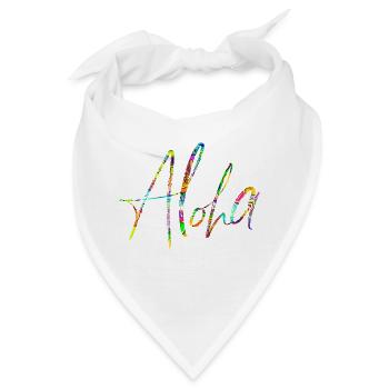 Aloha - Bandana - Weiß - Vorne