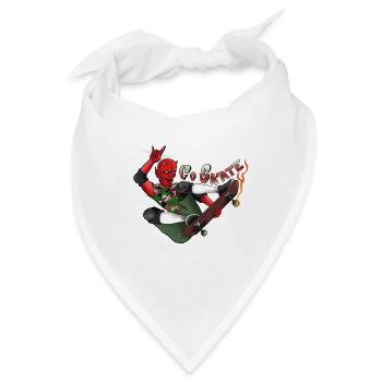 Geh skaten! - Bandana - Weiß - Vorne
