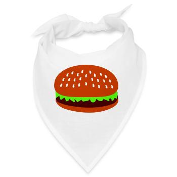 burger - Bandana - Weiß - Vorne