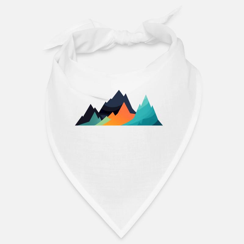 Gebirgslandschaft Geometrische Kunst Bandana