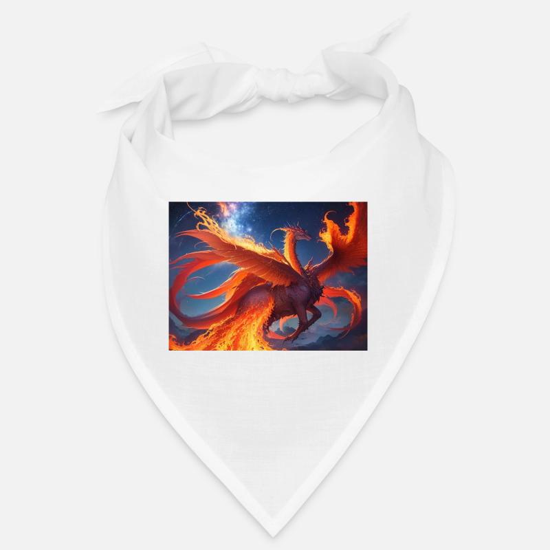 blue red sky with a creature generated ai Bandana