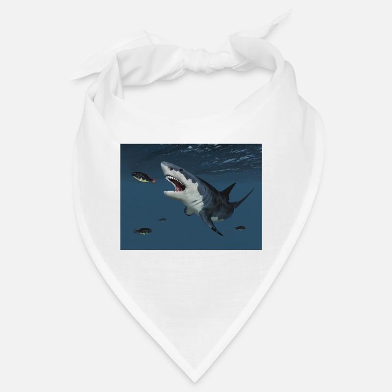 Grand requin blanc à la chasse Bandana