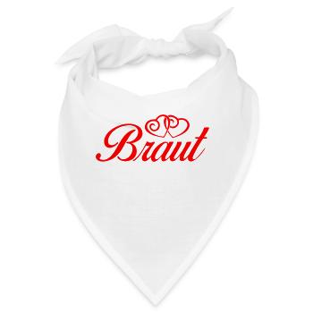 braut - Bandana - Weiß - Vorne