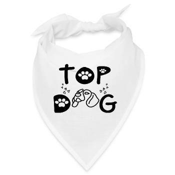 Top Dog - Bandana - Weiß - Vorne