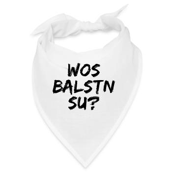 Erzgebirge Glotzen Starren lustig - Bandana - Weiß - Vorne