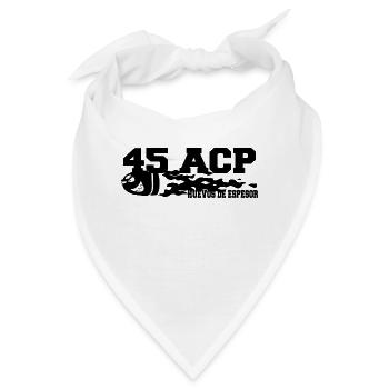 45ACP Motiv 2 - Bandana - Weiß - Vorne