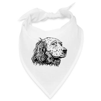 English Setter Portrait s - Bandana - Weiß - Vorne
