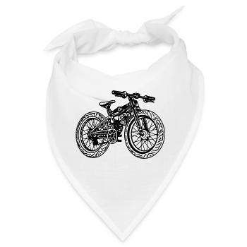 Berg-Abenteuer Mountain Bike - Bandana - Weiß - Vorne