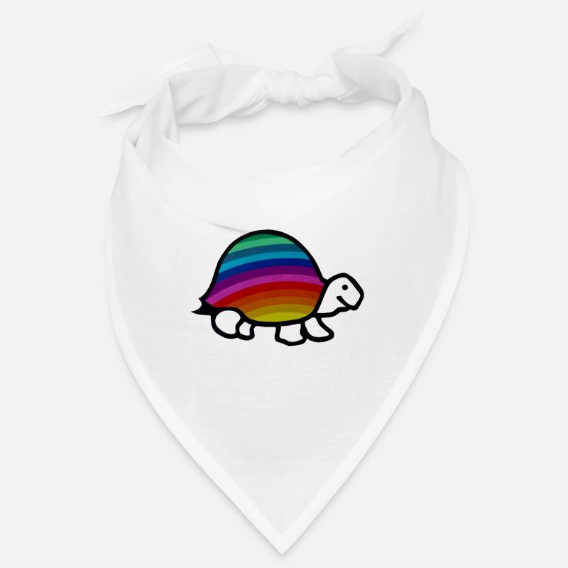 Fröhliche Regenbogen Schildkröte Bandana