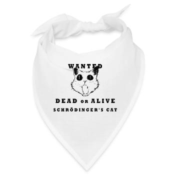 crazy cat schrödingers's cat - Bandana - Weiß - Vorne