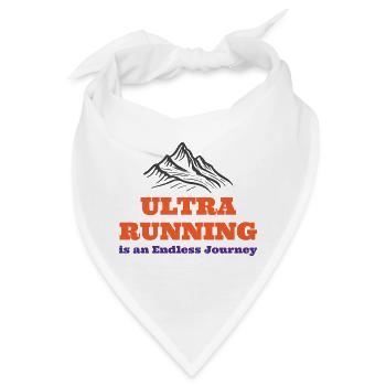 Ultra-Laufen ist eine endlose Reise - Bandana - Weiß - Vorne